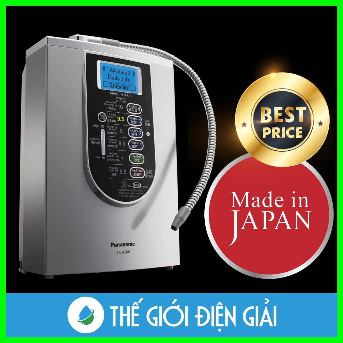 Máy điện giải ion kiềm Panasonic TKAS66